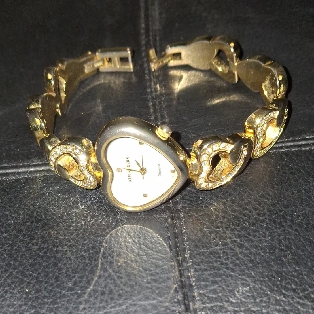 Gold Heart-Shaped Women's Watch